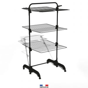 Etendoir à linge sur pieds42 m noir TANCARVILLE