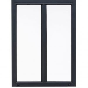 Fenêtre alu Essentiel H.155xl.100cm gris ant. 2 vantaux