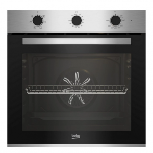Four encastrable émail | Inox | Multifonction - Chaleur brassée | 6 Fon BEKO - BBIE12100XD