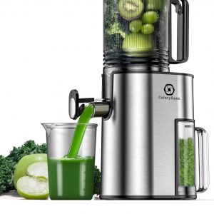 CelerySpec Extracteur de Jus Lent, Centrifugeuse Fruits et Legumes avec Goulotte 130 mm, 1,8L