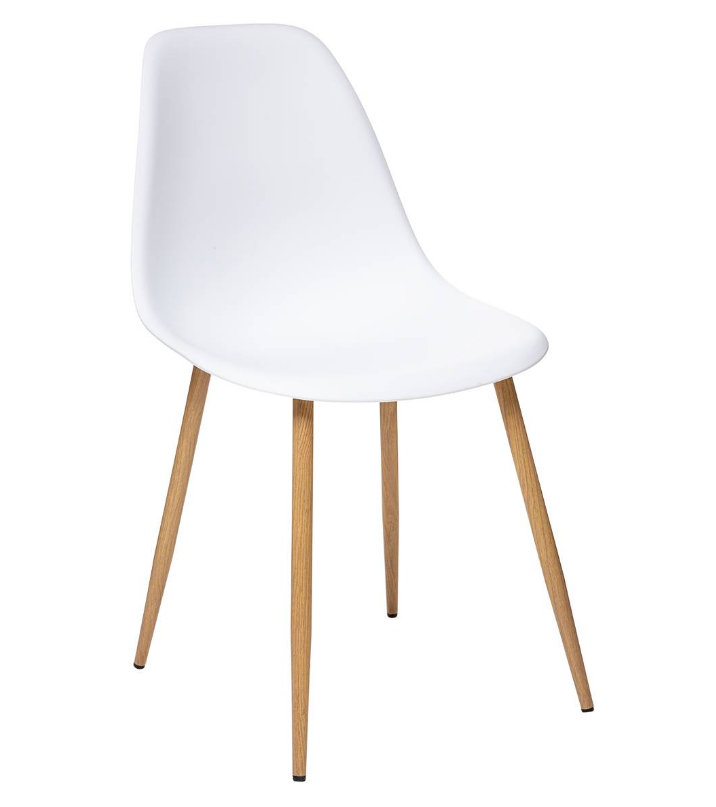 Chaise "Taho" 44cm blanc - Atmosphera créateur d'intérieur – Image 2