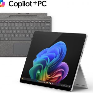 Ordinateur portable Microsoft Surface Pro 11 Copilot+ + clavier Surface Pro - Snapdragon X Plus/16 Go RAM/512 Go SSD - QWERTY - 13 pouces - Platinum