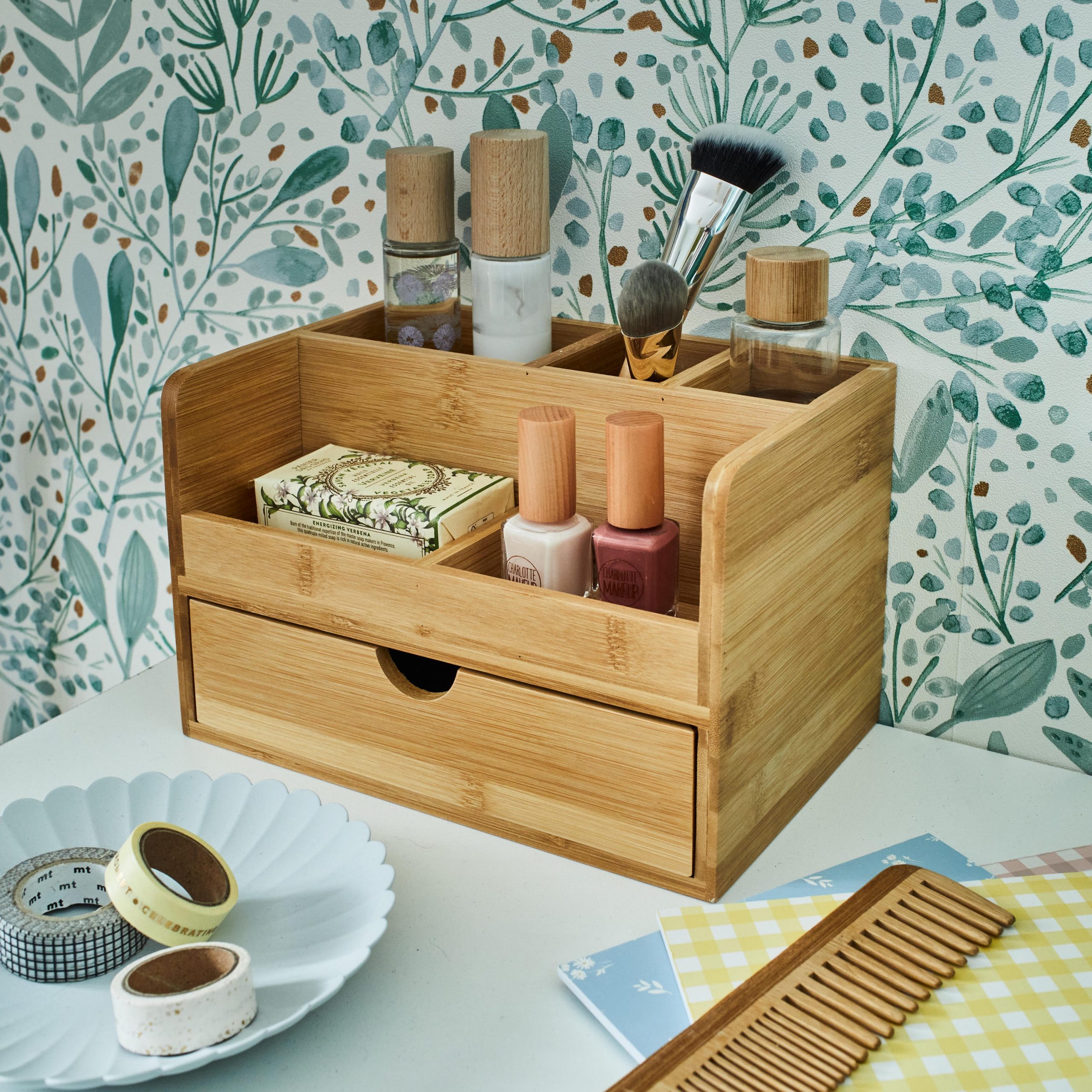 Organiseur jaune / doré Bambou SENSEA