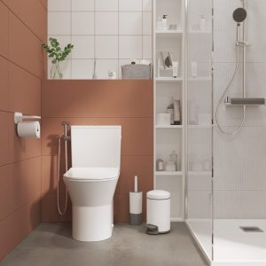 Pack WC à poser sortie universel, sans bride (sans rebord) Easy, SENSEA