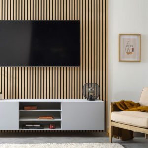 Plaquette de parement chêne Vertigo intérieur 30x250 cm