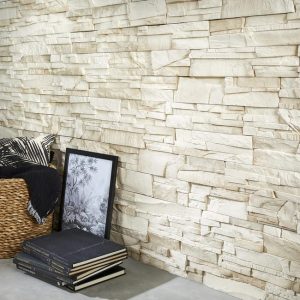 Plaquette de parement béton effet pierre Serena intérieur / extérieur