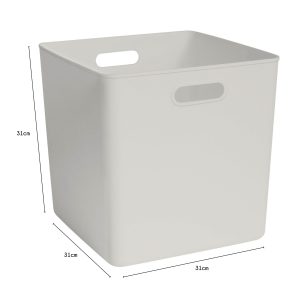 Panier blanc H.31 x l.31 x P.31 cm