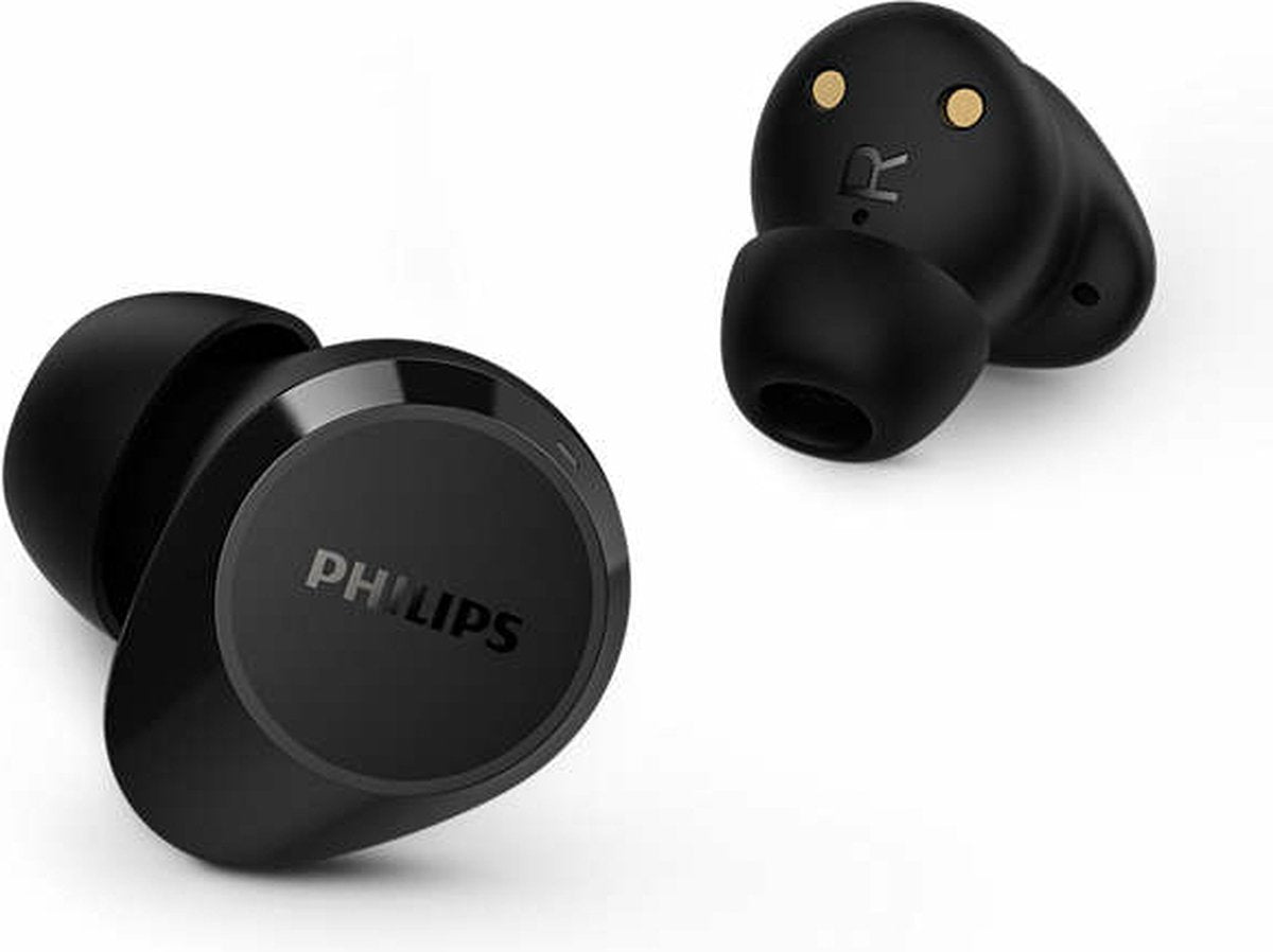 Philips TAT1209BK Écouteurs intra- Ear Bluetooth sans fil - Petits écouteurs, Excellente qualité, Son naturel avec basses dynamiques, Appels clairs et Petit étui de chargement – Image 5