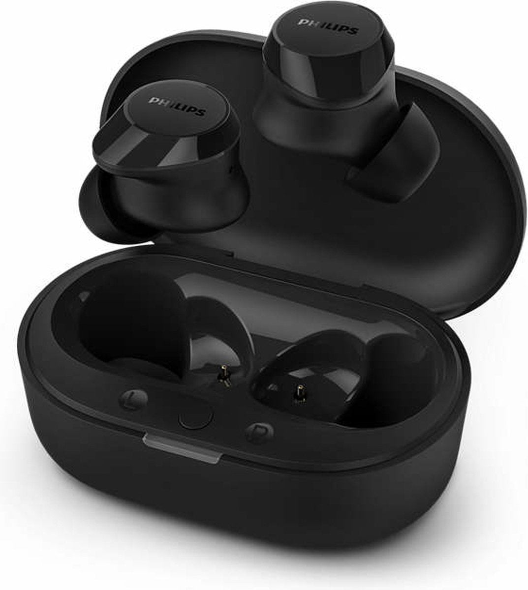 Philips TAT1209BK Écouteurs intra- Ear Bluetooth sans fil - Petits écouteurs, Excellente qualité, Son naturel avec basses dynamiques, Appels clairs et Petit étui de chargement – Image 3