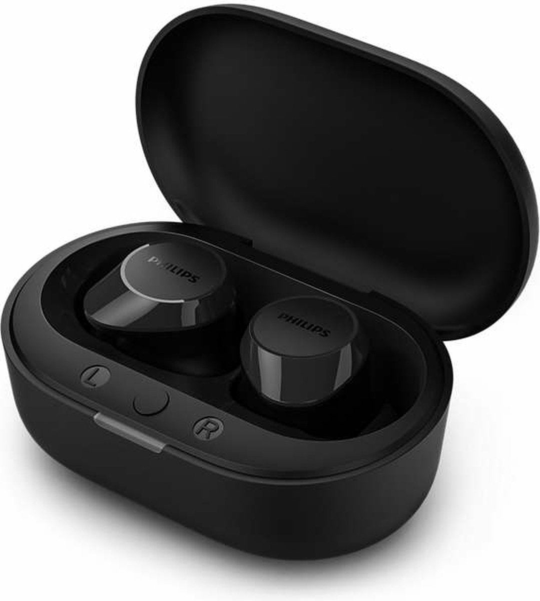Philips TAT1209BK Écouteurs intra- Ear Bluetooth sans fil - Petits écouteurs, Excellente qualité, Son naturel avec basses dynamiques, Appels clairs et Petit étui de chargement – Image 2